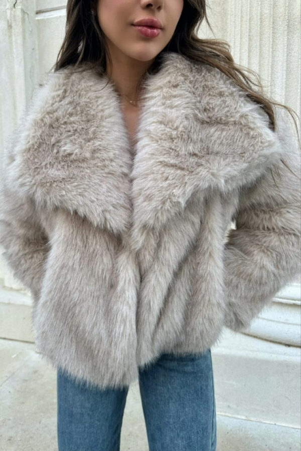 Faux Fur Jacket - Image 5