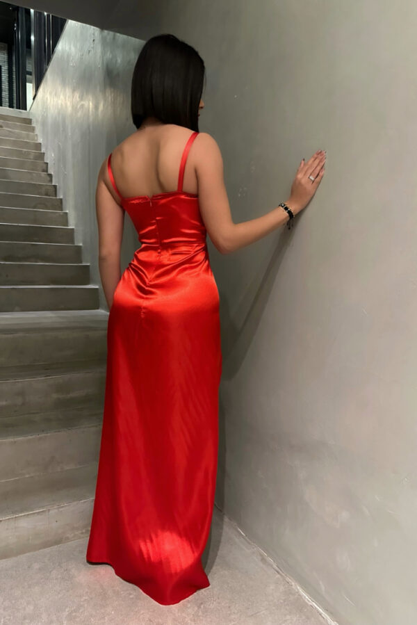 Satin Long Dress