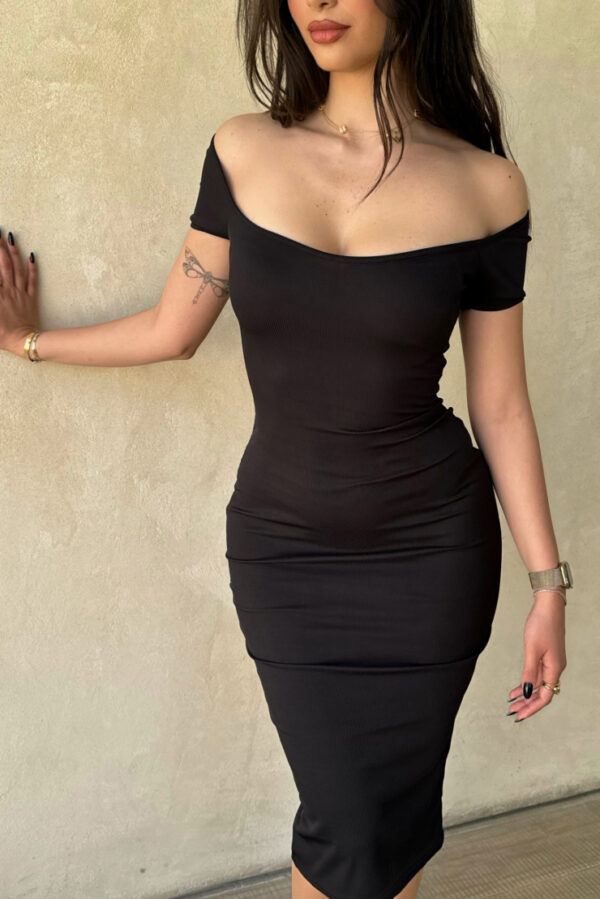 Rib Knit Dress - Image 4