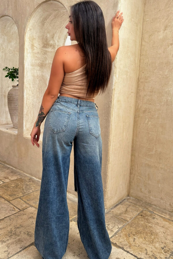 Ripped Wide Leg Jeans - Image 2