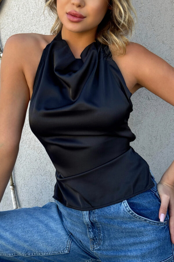 Satin Backless Top - Image 3