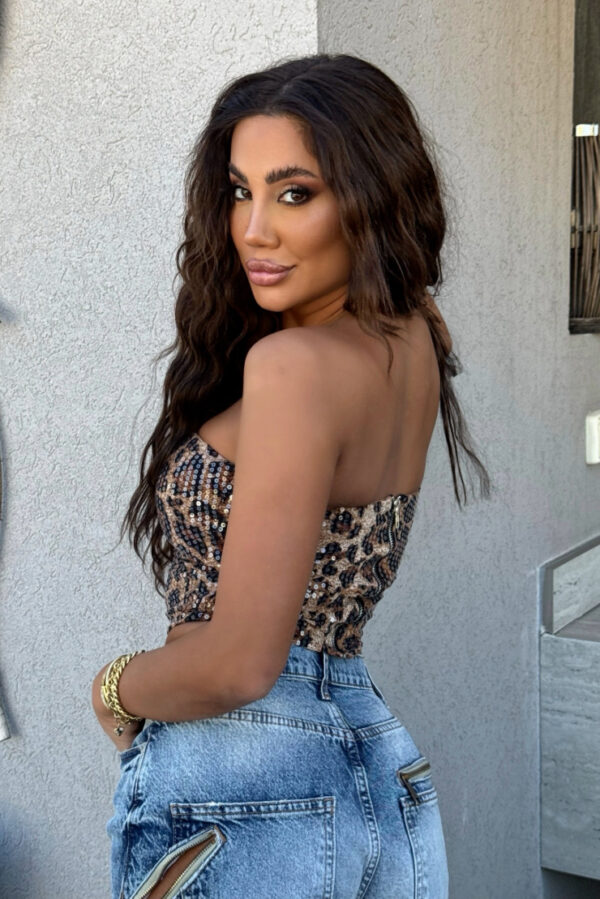 Sequin Leopard Top - Image 2