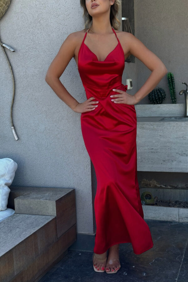Satin Dress - Image 8