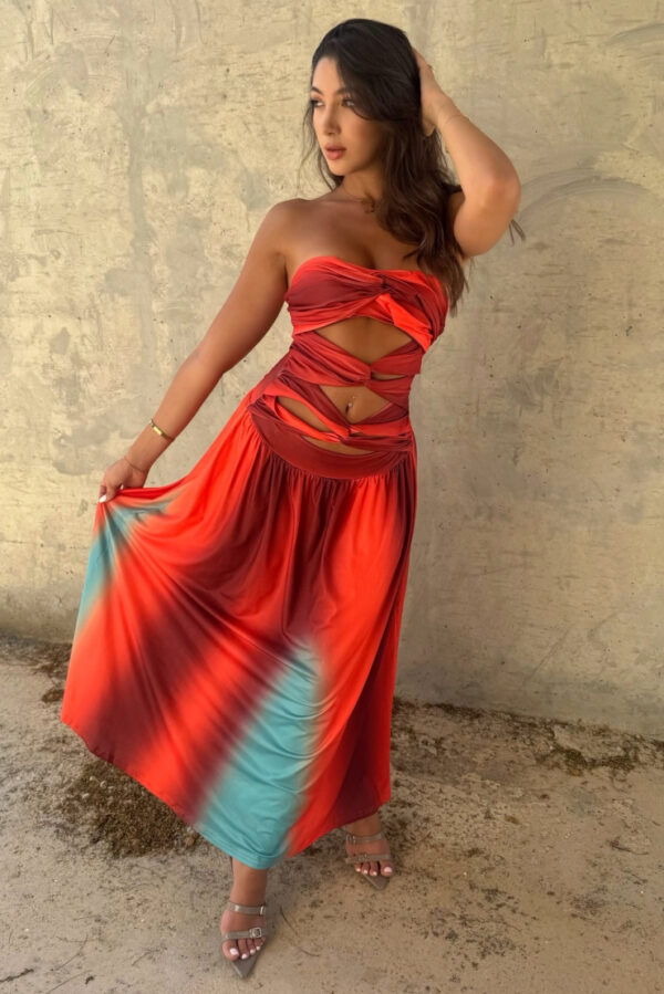Ombre Cut Out Dress