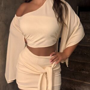 Linen Skirt With Shorts